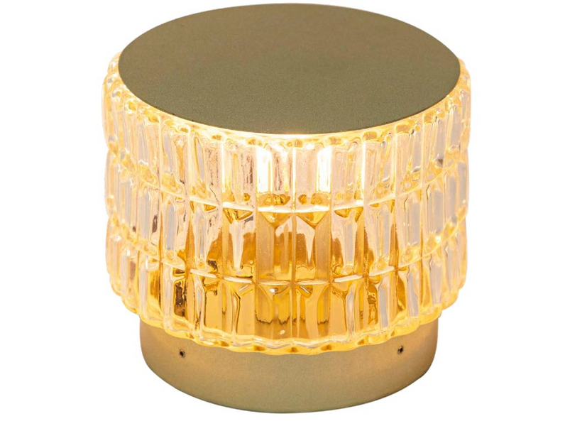 ABAJUR IRIS DOURADO/TRANSP.1XG9 D12XA10CM