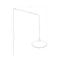 PEND GODA CHAPÉU 6M 1XE27 - WJ 906