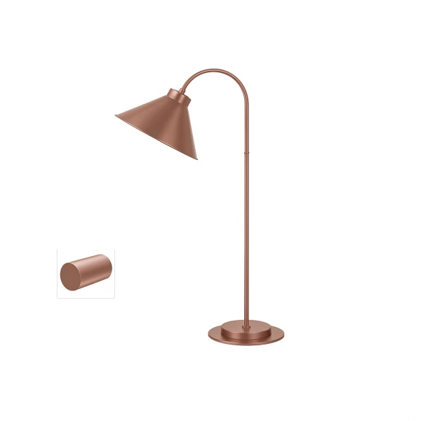 ABAJUR CAMPO METAL ROSE ARTIC.L260XP460XA720MM 1XE27