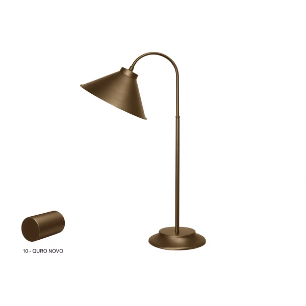ABAJUR CAMPO OURO NOVO ARTIC.L260XP460XA720MM 1XE27