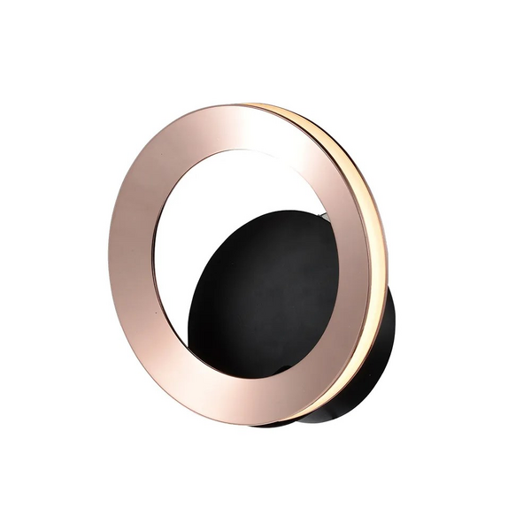 ARAND GINGA ROSE GOLD/PRETO 1X6W 3000K 300LM C17XL10.5XA17CM