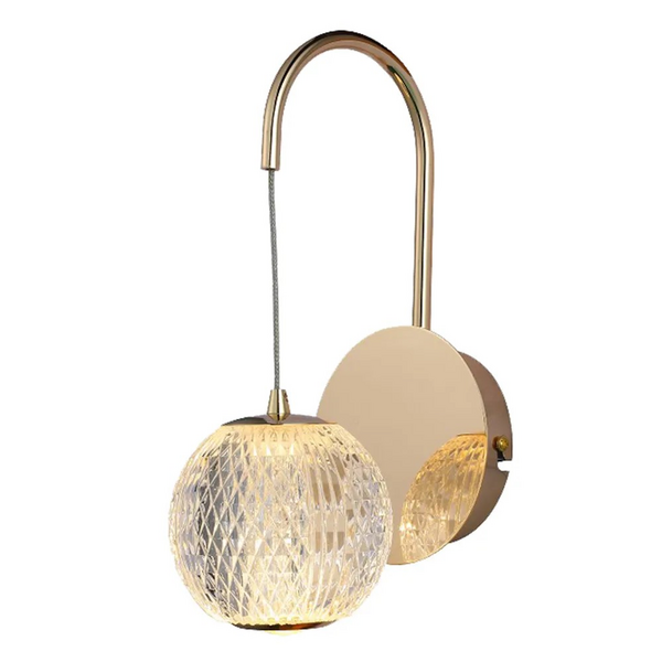 ARAND LUCE DOURADO/TRANSP.1X4,2W 3000K 252LM C18XL12XA27CM