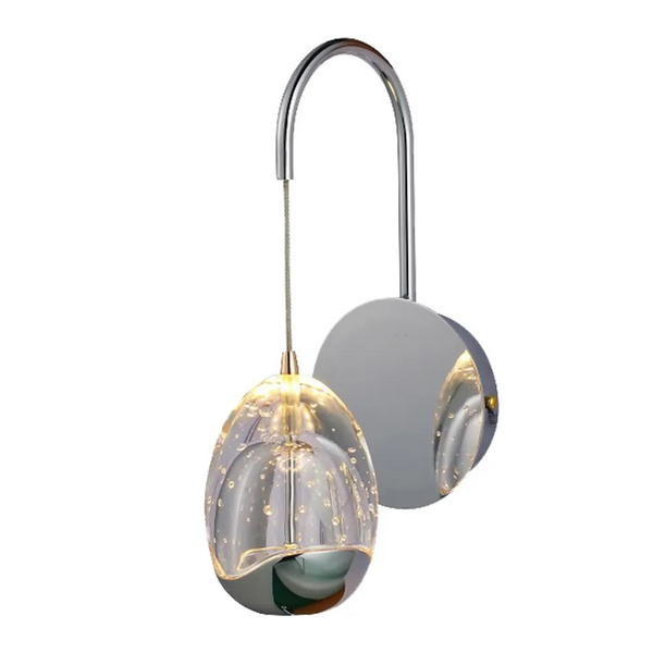 ARAND GUTE CROMADO/TRANSP.1X4,8W 3000K C15,5XL11XA26,5CM