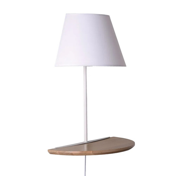 ARAND LÊRA BRANCO/MARROM 1XE14 40W C36XL18XA46CM