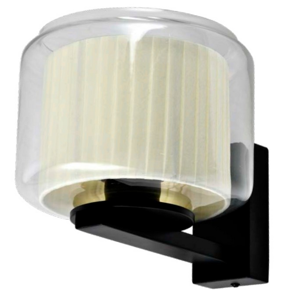ARAND MALIA TRANSP/BEGE 1XE27 L20XC25XA16CM