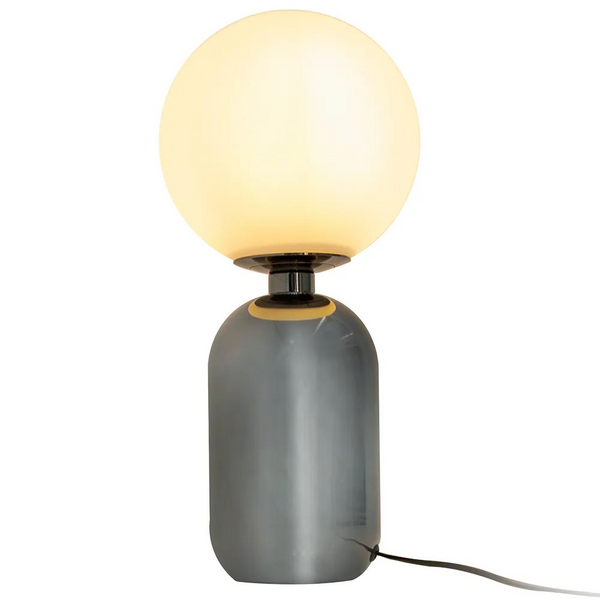 ABAJUR CUÍCA CROMO NEGRO/BRANCO 1XE27 40W D20XA43CM