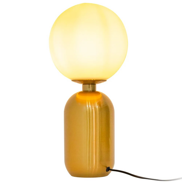 ABAJUR CUÍCA DOURADO/BRANCO 1XE27 40W D20XA43CM