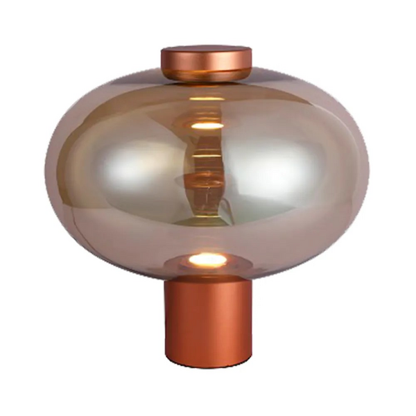 ABAJUR MIRAGE COBRE/CHAMP.1X1W 3000K 300LM D36XA35CM