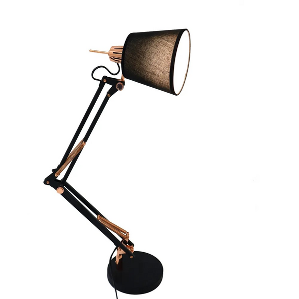 ABAJUR SCOPE COBRE/PRETO 1XE27 40W D15XA72CM