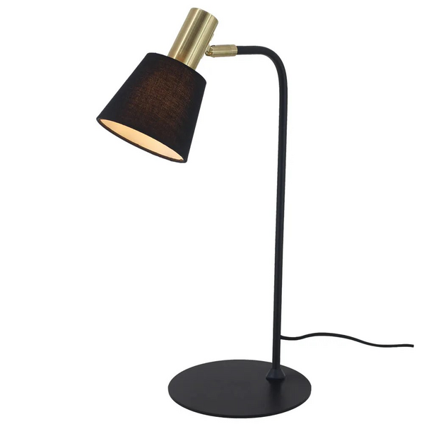 ABAJUR PIPE DOURADO/PRETO D12XA49.5CM 1XE14 40W D12XA49.5CM