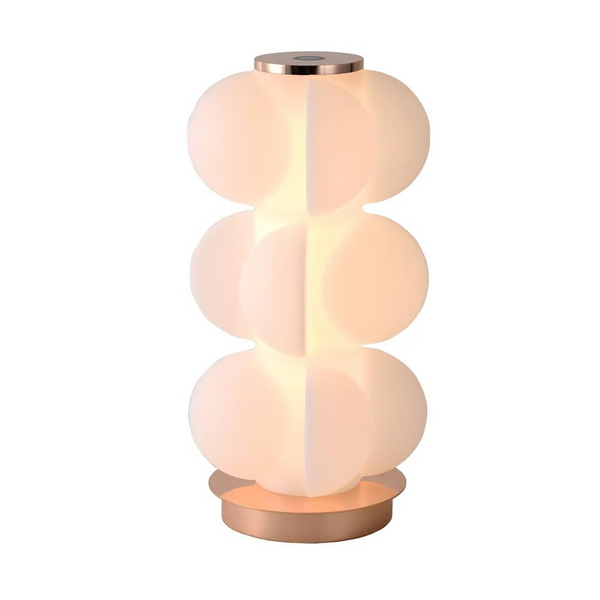 ABAJUR CLOUD DOURADO/BRANCO 1X15W 300K 796LM C18XL18XA35CM