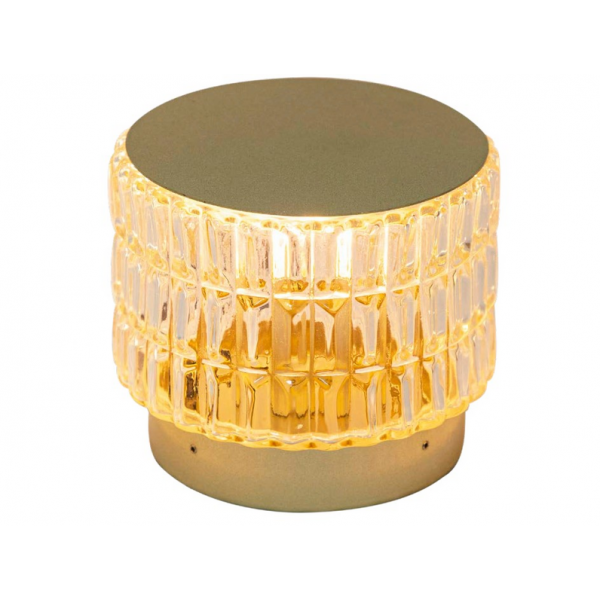 ABAJUR IRIS DOURADO/TRANSP.1XG9 D12XA10CM