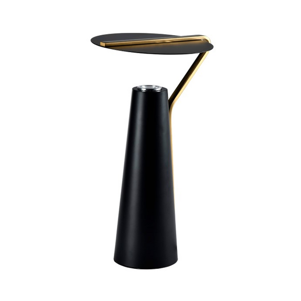 ABAJUR CLOCHET PRETO/DOURADO 1XGU10 MR11 L24XC27XA45CM