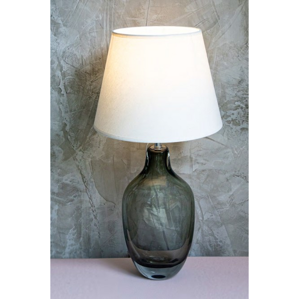 ABAJUR SOFFIATO FUME S/CUPULA 1XE27 C18XL10XA44CM