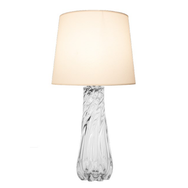 ABAJUR MURANO CROMADO/TRANSP.S/CUPULA 1XE27 D16XA50CM