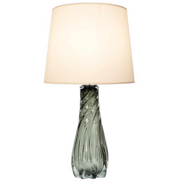ABAJUR MURANO CROMADO/FUME S/CUPULA 1XE27 D16XA50CM