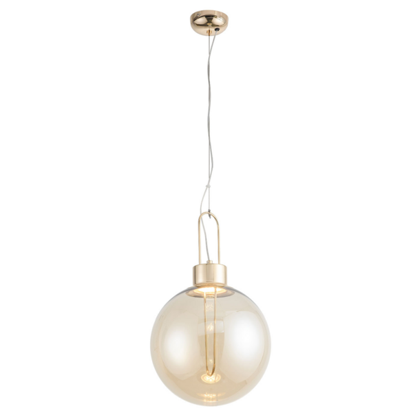 PEND VETRI METAL BRILHO VIDRO LED 5W 3000K - FP1270