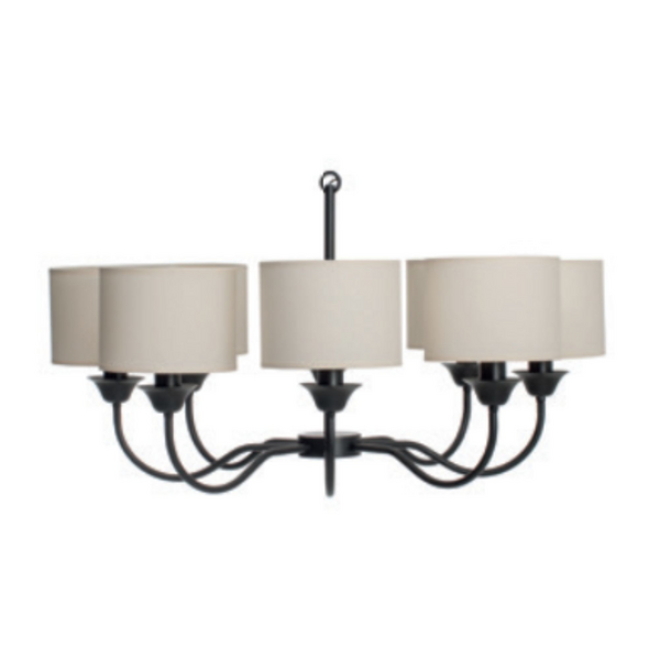LUSTRE ALBA 8 BRAÇOS D85XA484MM 8XE27 - LU 432/8
