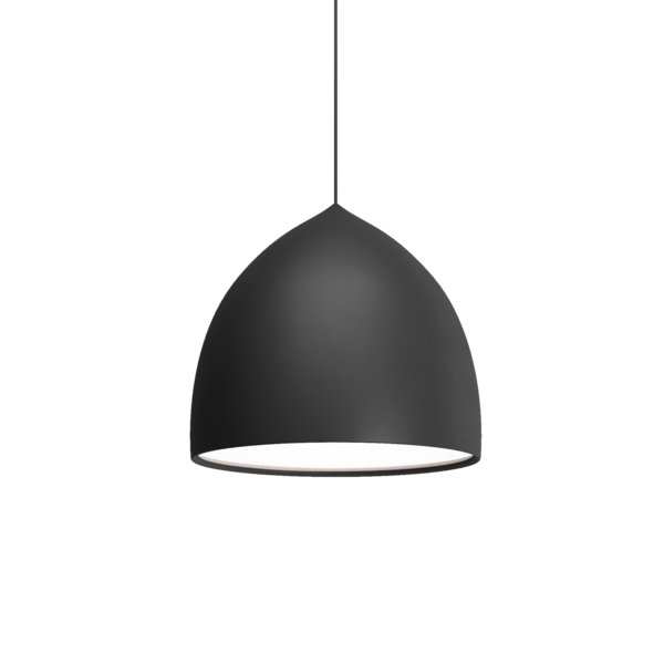 PENDENTE GAUSS LED 16W 3000K 1920LM D240X255MM PRETO