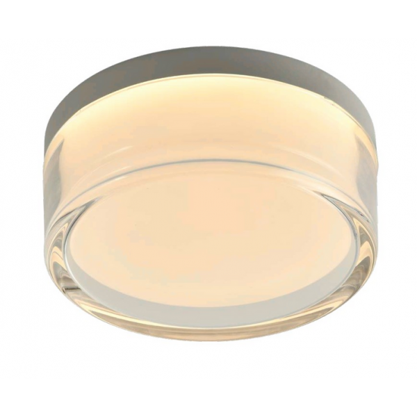 SOBREPOR PULSE BRANCO/TRANSP.1X24W 3000K 1700LM D19,5XA8CM