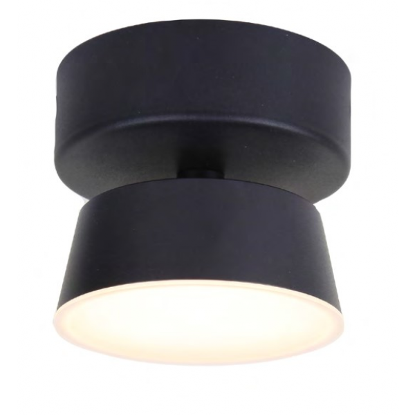 SOBREPOR DUSSO PRETO 1X7W 3000K 455LM D10XA9CM