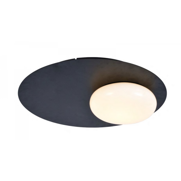 SOBREPOR NOBILE PRETO/OPALINO 1X12W 3000K 600LM D42XA10CM