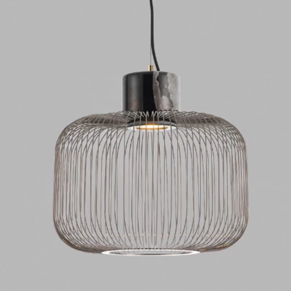 PEND PIETRE METAL FOSCO BASE EM MÁRMORE 1 X GU10 - FP1290