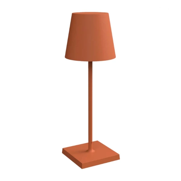 ABAJUR HERA LED 3W 3000K 150LM CABO USB+C AUTON. 12H DIM.D80X380MM CORAL