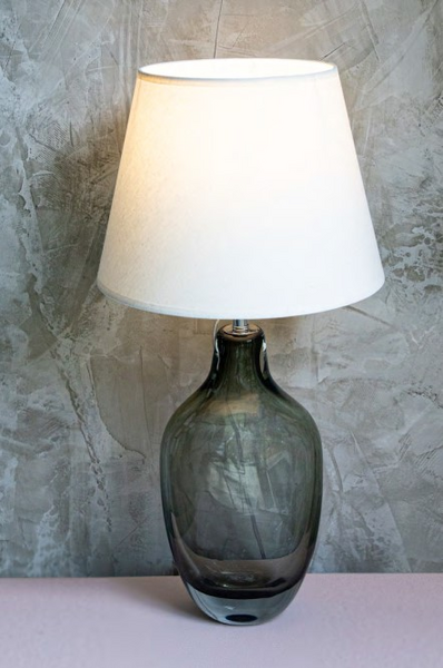 ABAJUR SOFFIATO FUME S/CUPULA 1XE27 C18XL10XA44CM