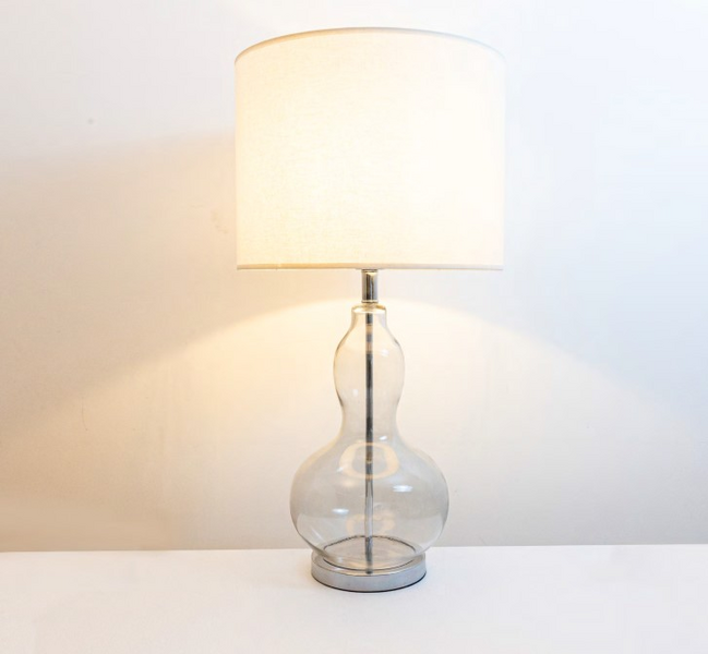 ABAJUR ZUCCA TRANSP.S/CUPULA 1XE27D23XA52CM
