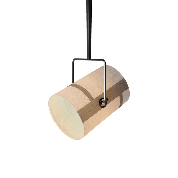 PENDENTE ELION ALPHA 1XR7S D220X260MM AÇO/TECIDO