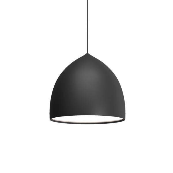 PENDENTE GAUSS LED 16W 3000K 1920LM D240X255MM PRETO