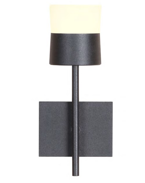 ARAND JUGGLE PRETO/BRANCO 1X6W 3000K 630LM C7,3XL8XA18,4CM