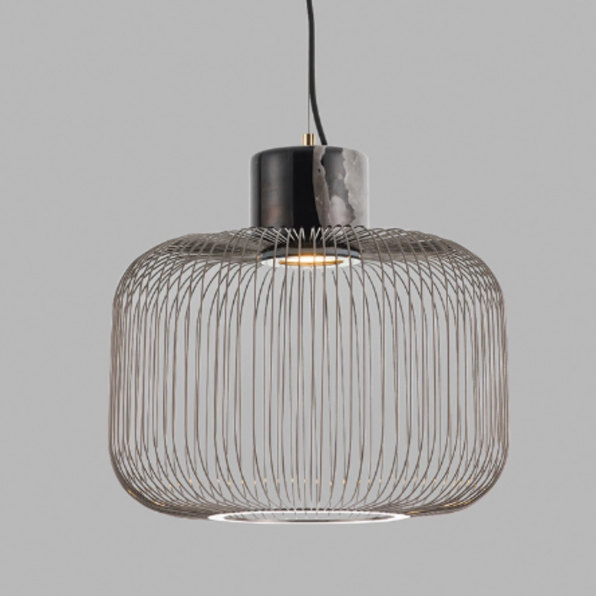 PEND PIETRE METAL FOSCO BASE EM MÁRMORE 1 X GU10 - FP1290