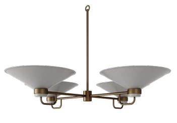 LUSTRE VERONA PRETO D1060XA580 4XE27 MINI BULBO