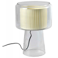 ABAJUR MALIA TRANSP/BEGE 1XE27 D32X47CM