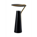 ABAJUR CLOCHET PRETO/DOURADO 1XGU10 MR11 L24XC27XA45CM