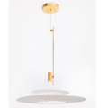 PEND AURA METAL BRILHANTE ACRÍLICO BRANCO LED 2*5W 3000K - FP1550