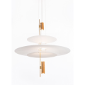 PEND AURA METAL BRILHANTE ACRÍLICO BRANCO LED 3*5W 3000K - FP1570