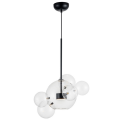 PEND VETRI METAL FOSCO VIDRO TRANSP. LED 6W 3000K - FP1130