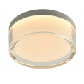 SOBREPOR PULSE BRANCO/TRANSP.1X24W 3000K 1700LM D19,5XA8CM
